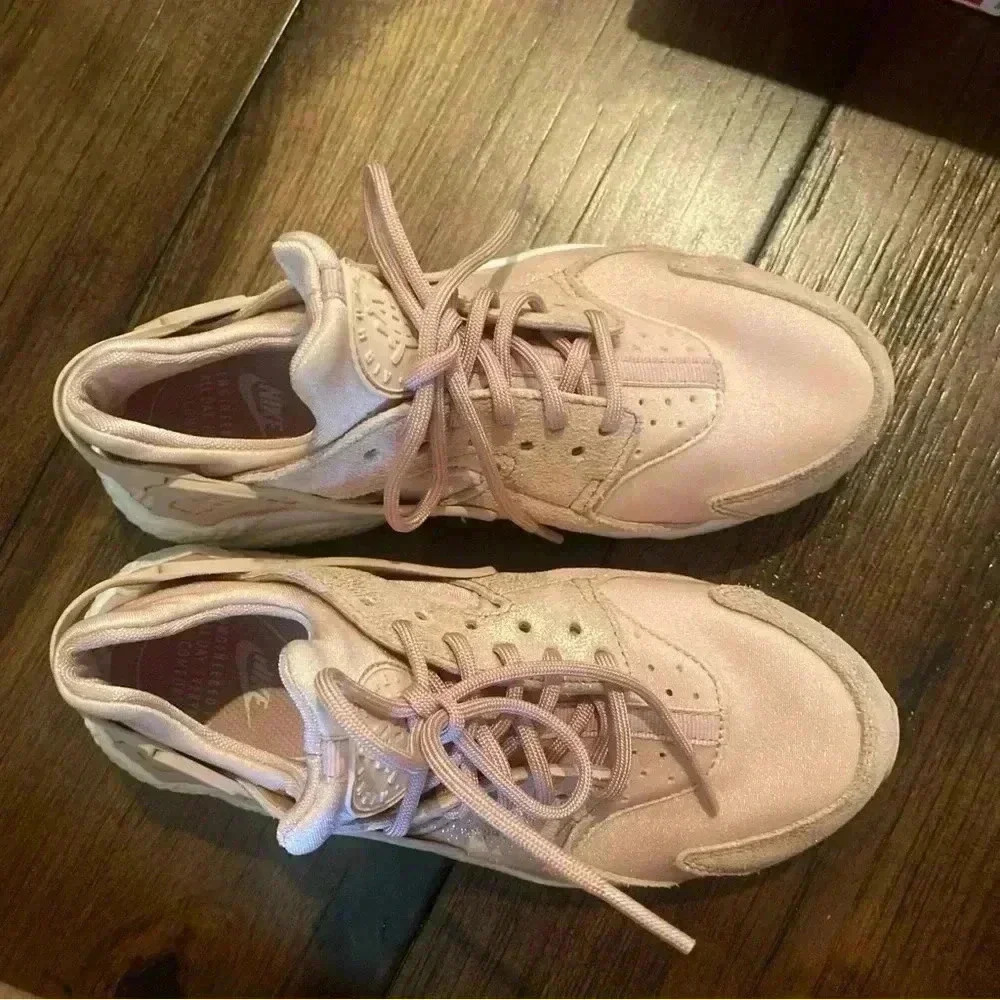 Nike Air Huarache Run Pink size 6.5 glitter with box - Picture 5 of 7